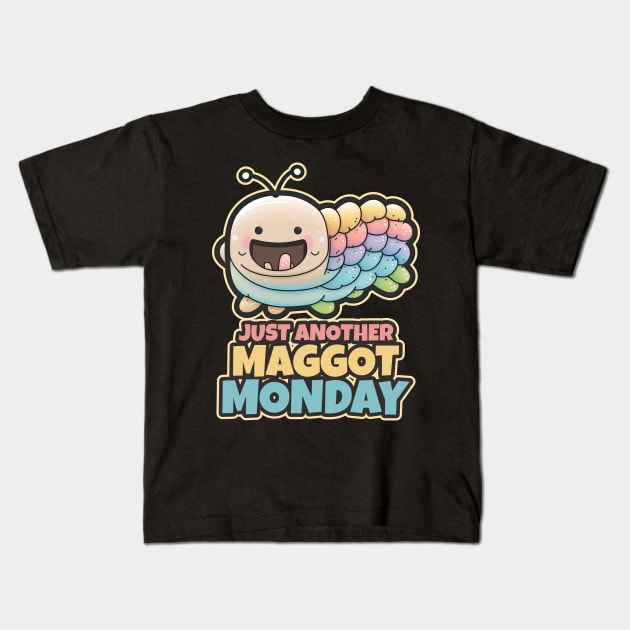 Just Another Maggot Monday Kids T-Shirt by DanielLiamGill